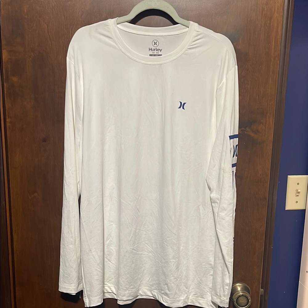 Hurley Men's White Long Sleeve Shirt